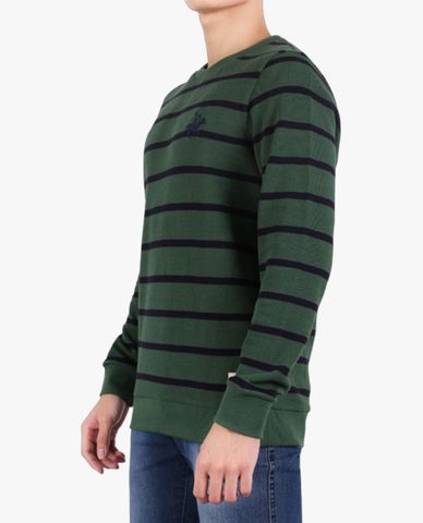  BEVERLY HILLS POLO CLUB - Áo thun nam cổ tròn tay dài kẻ sọc thời trang 