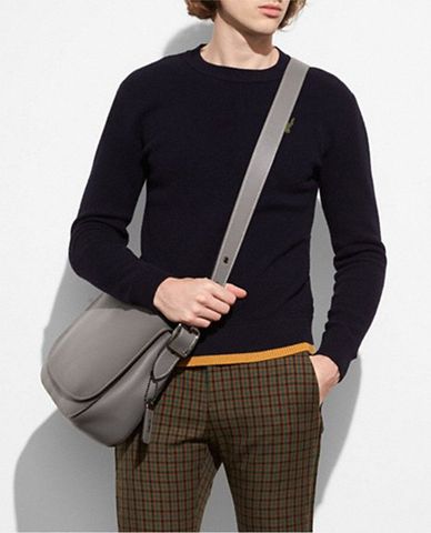  COACH - Túi xách nam nắp gập Saddle 33 
