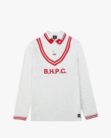  BEVERLY HILLS POLO CLUB - Áo polo nam cổ bẻ tay dài thời trang 