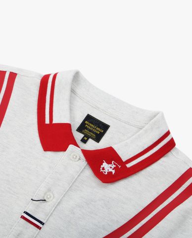  BEVERLY HILLS POLO CLUB - Áo polo nam cổ bẻ tay dài thời trang 