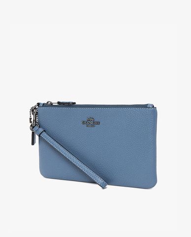  COACH - Ví cầm tay nữ khóa kéo kim loại 