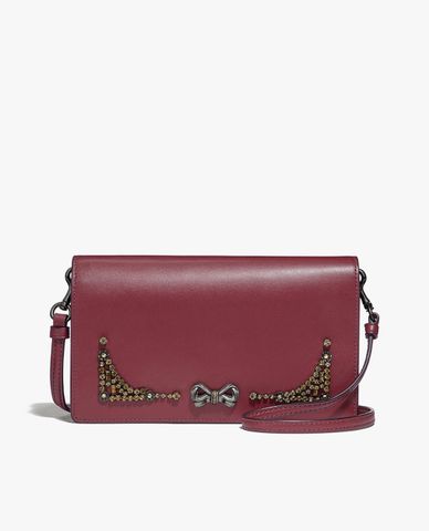  COACH - Túi đeo chéo gập đính đá Selena x Coach 