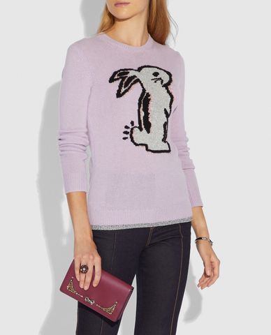  COACH - Túi đeo chéo gập đính đá Selena x Coach 