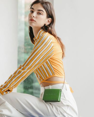  Marhen.J - Túi đeo chéo nữ mini nắp gập Monroe 