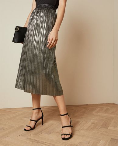  TED BAKER - Chân váy midi Metallic Gretta 