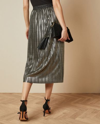  TED BAKER - Chân váy midi Metallic Gretta 
