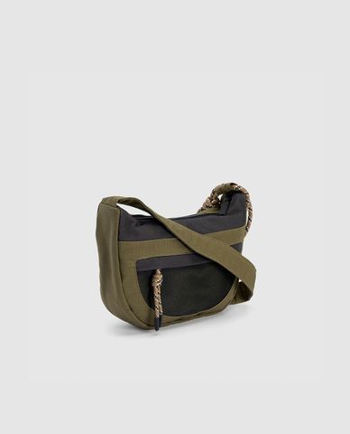  URBAN REVIVO - Túi đeo chéo nam hình bán nguyệt cá tính 