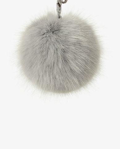  Marhen.J - Móc khóa túi hình tròn phối lông vũ Emily Furcharm 