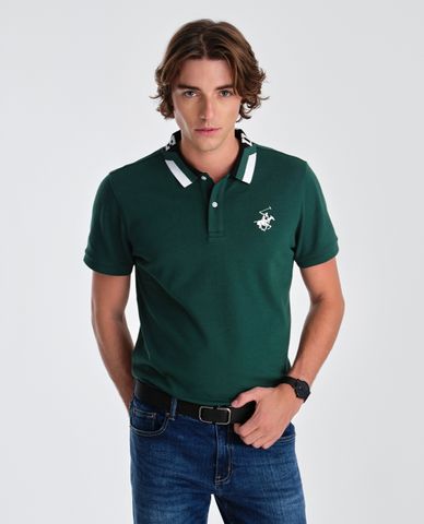  BEVERLY HILLS POLO CLUB - Áo polo nam cổ bẻ tay ngắn thời trang 