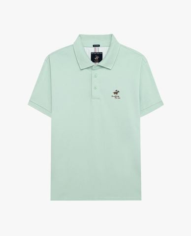  BEVERLY HILLS POLO CLUB - Áo polo nam cổ bẻ tay ngắn phối logo 