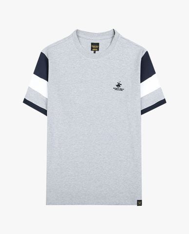  BEVERLY HILLS POLO CLUB - Áo thun nam cổ tròn tay ngắn trẻ trung 