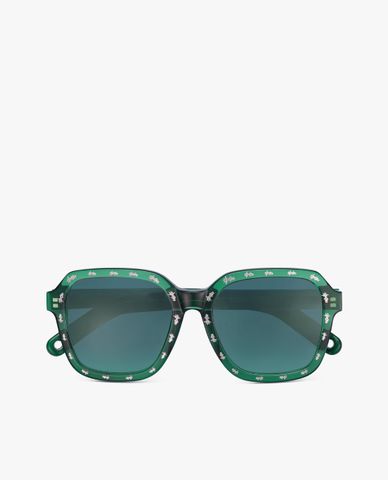  MUJOSH - Kính mát nữ gọng vuông bản vừa thời trang 