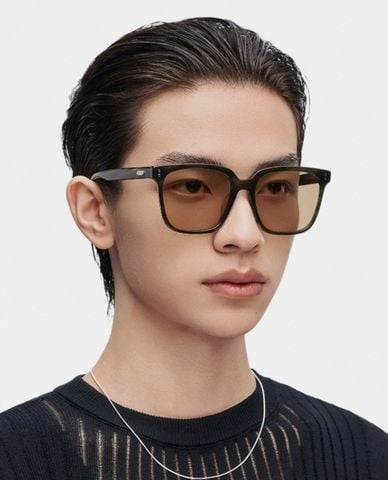  MUJOSH - Kính mát unisex gọng vuông bản vừa hiện đại 