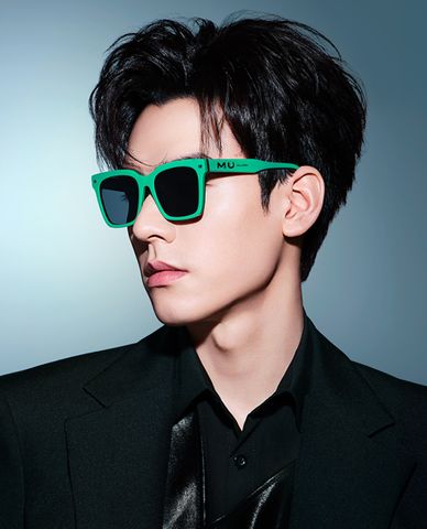  MUJOSH - Kính mát unisex gọng vuông bản dày hiện đại 