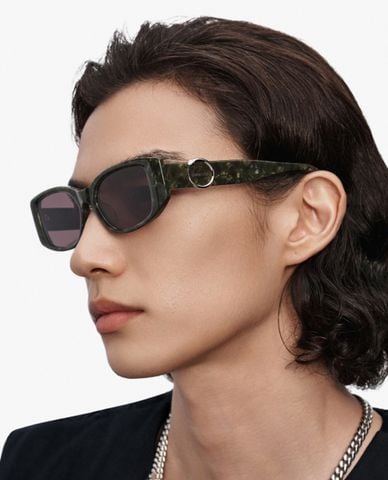  MUJOSH - Kính mát unisex gọng chữ nhật bản dày 