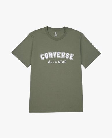  CONVERSE - Áo thun nữ cổ tròn tay ngắn hiện đại 