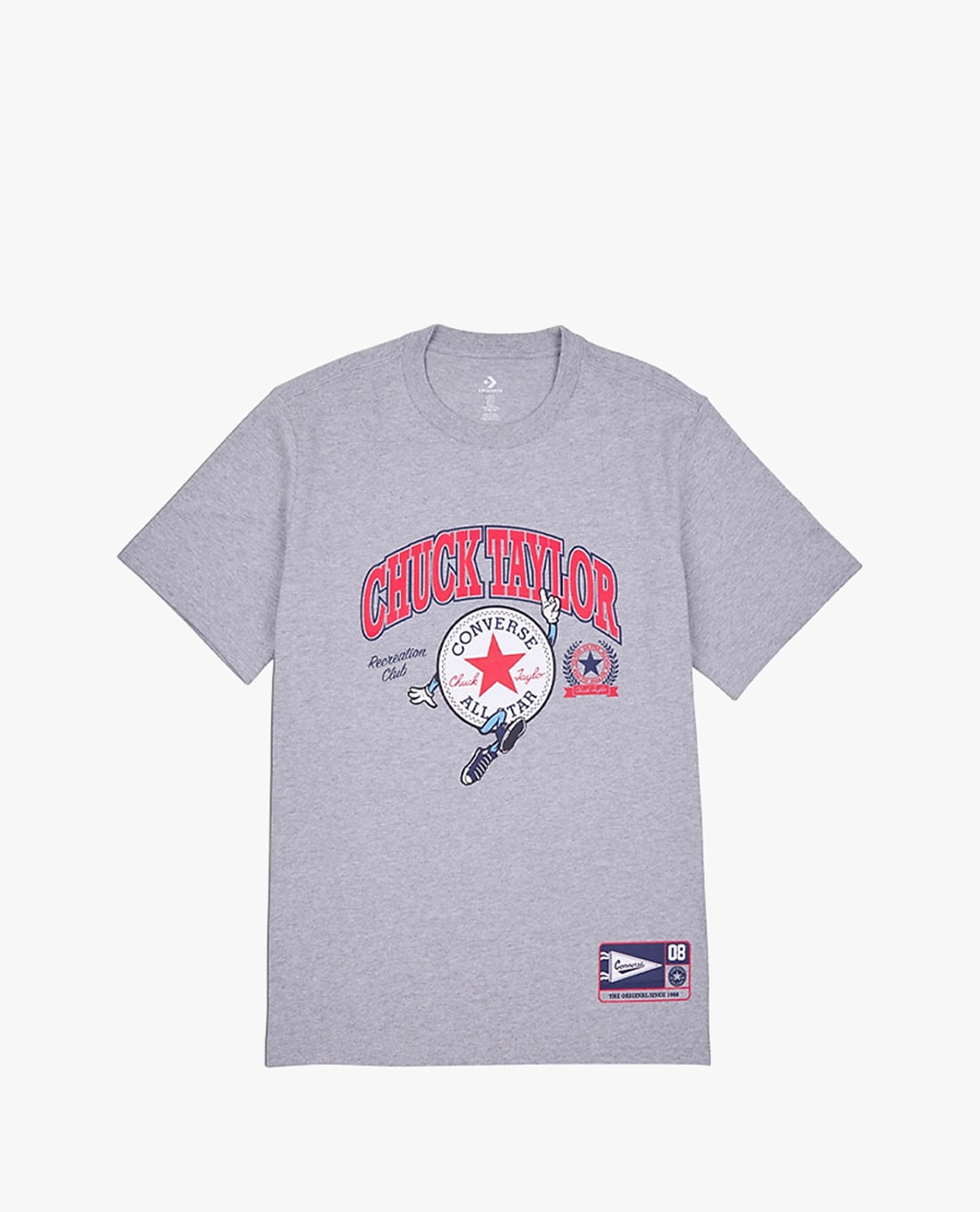 CONVERSE - Áo thun nam cổ tròn tay ngắn Chuck Retro Ct Collegiate