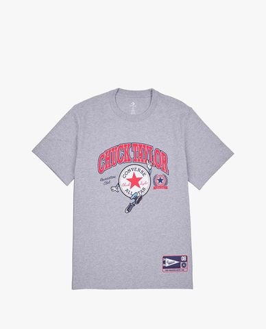  CONVERSE - Áo thun nam cổ tròn tay ngắn Chuck Retro Ct Collegiate 