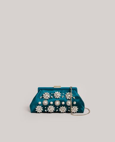  TED BAKER - Clutch nữ hình thang đính đá Crysta 