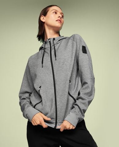  ON RUNNING - Áo khoác nữ phối mũ Zipped Hoodie 