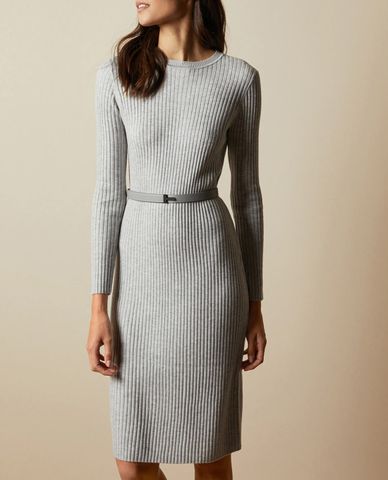  TED BAKER - Đầm midi phom ôm body tay dài Gjessi 