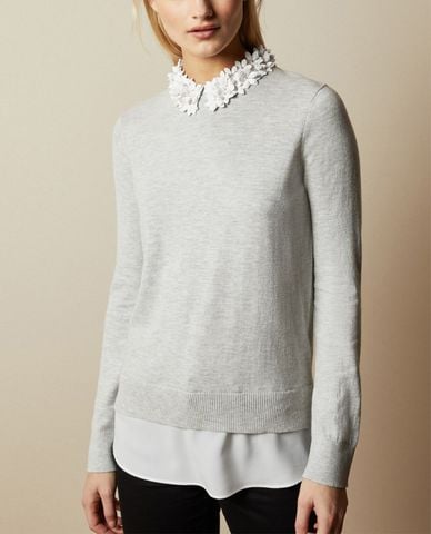  TED BAKER - Áo len nữ cổ bẻ Nansea 