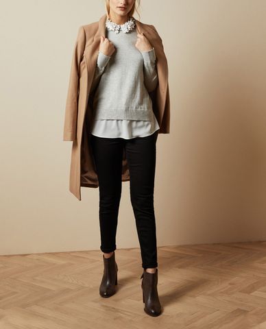  TED BAKER - Áo len nữ cổ bẻ Nansea 