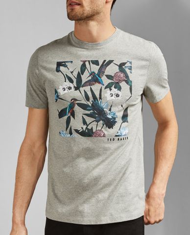  TED BAKER - Áo thun nam cổ tròn tay ngắn Litall 