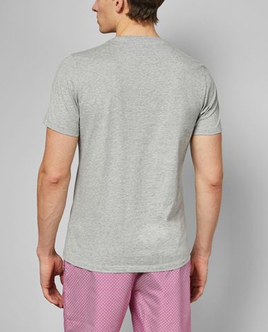  TED BAKER - Áo thun nam cổ tròn ngắn tay in hòn đảo Eyland 