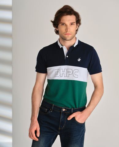  BEVERLY HILLS POLO CLUB - Áo polo nam cổ bẻ tay ngắn thời trang 