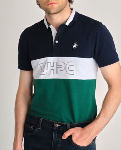  BEVERLY HILLS POLO CLUB - Áo polo nam cổ bẻ tay ngắn thời trang 