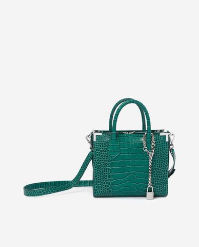  THE KOOPLES - Túi xách tay nữ hình hộp chữ nhật Small Lezard 