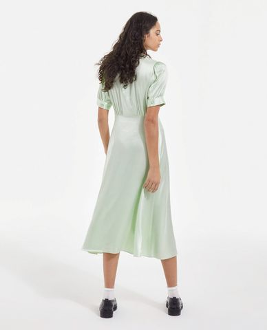  THE KOOPLES - Đầm midi phom suông cổ V Buttons 