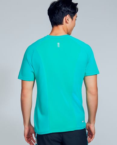  SKECHERS - Áo thun nam thể thao cổ tròn tay ngắn hiện đại 