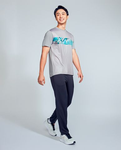  SKECHERS - Áo thun nam thể thao cổ tròn tay ngắn năng động 