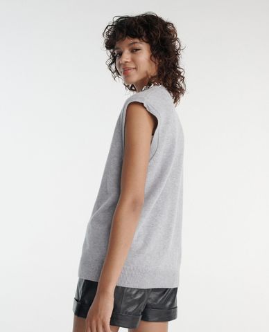  THE KOOPLES - Áo khoác cardigan không tay Jewel Buttons 