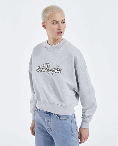  THE KOOPLES - Áo sweater nữ phom suông The Kooples Heart Logo 