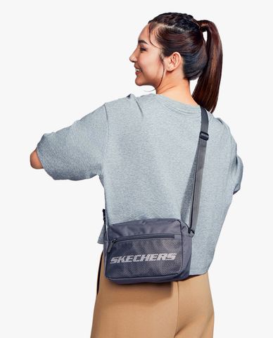 SKECHERS - Túi đeo chéo unisex phom chữ nhật phối logo 