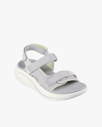  SKECHERS - Giày sandals nữ đế thấp quai ngang thời trang 
