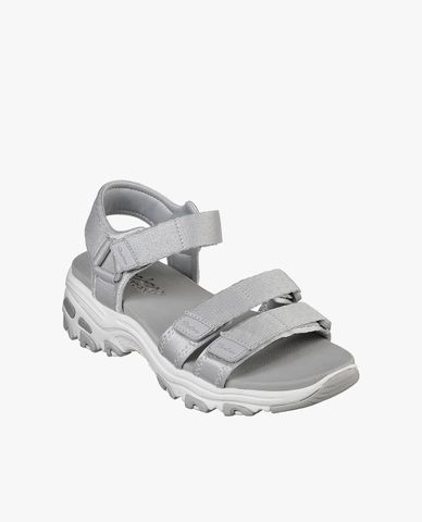  SKECHERS - Giày sandals nữ đế thấp quai ngang D'Lites Fresh 