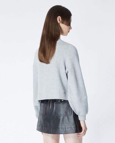  THE KOOPLES - Áo sweatshirt nữ cổ tròn tay dài Embossed Logo 