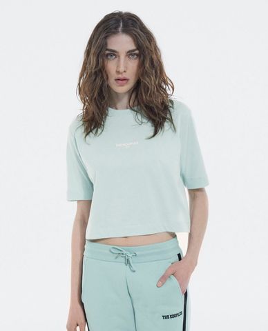  THE KOOPLES - Áo thun nữ phom lửng ngắn tay thời trang 