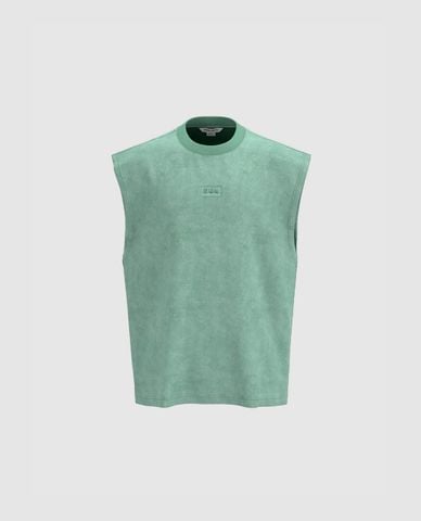  URBAN REVIVO - Áo sát nách nam cổ tròn Loose 