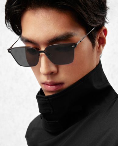  MUJOSH - Kính mát nam gọng vuông dáng mảnh hiện đại 