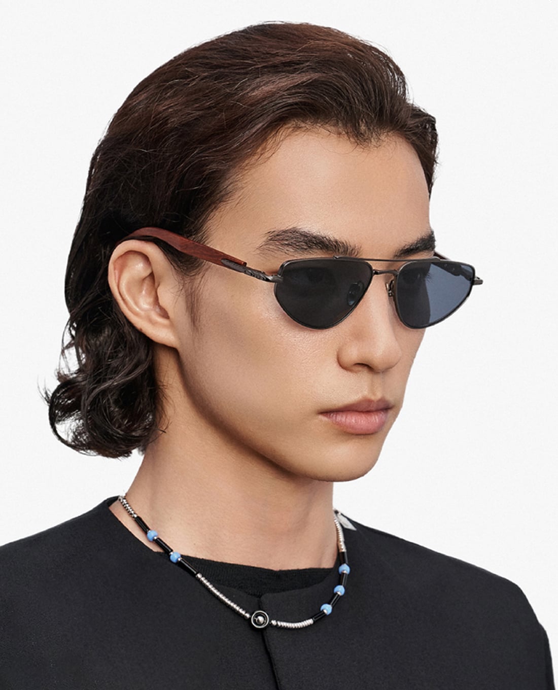 MUJOSH - Kính mát unisex gọng phi công thời thượng