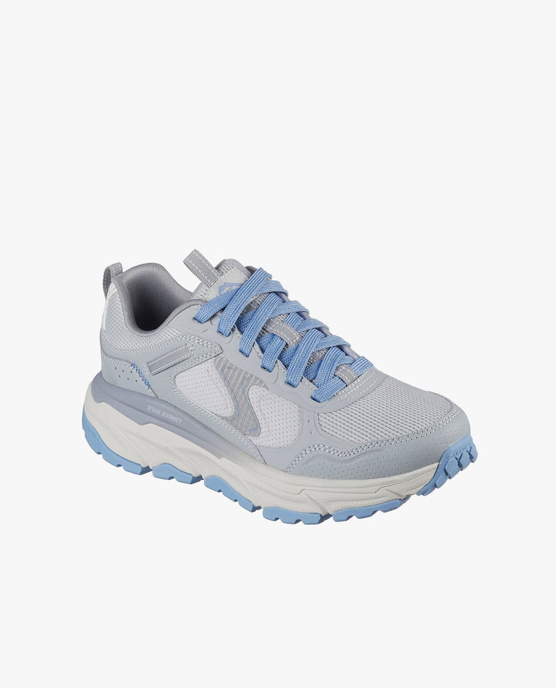 Giày chơi cầu lông nữ Skechers D'Lux Journey màu xám xanh
