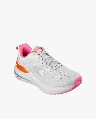  SKECHERS - Giày sneakers nữ cổ thấp Max Cushioning Hyper Burst 