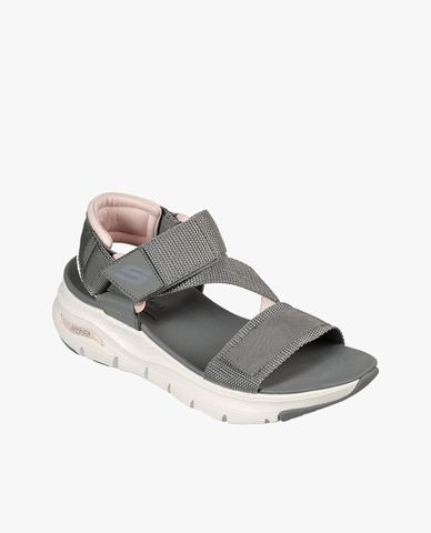  SKECHERS - Giày sandals nữ quai ngang Arch Fit Pop Retro 