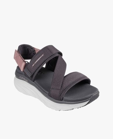  SKECHERS - Giày sandals nữ đế cao quai chéo D'Lux Walker Kind Mind 