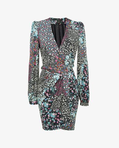  PINKO - Đầm mini cổ chữ V tay dài Epinal 